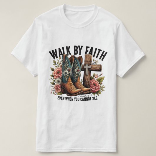 Walk by Faith T-shirt (Design voorkant)