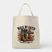 Walk by Faith Tote Bag (Achterkant)