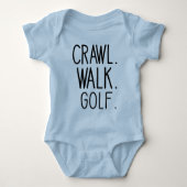 Walk Crawl Golf - Schattige Golf Baby Romper (Voorkant)