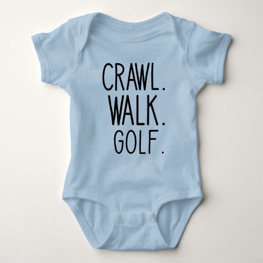 Walk Crawl Golf - Schattige Golf Baby Romper (Voorkant)