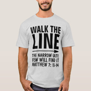 WALK DE LIJN CHRISTELIJKE T-Shirts, NARROW GATE PA T-shirt