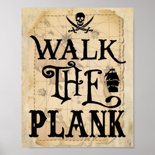 Walk de Plank Poster (Voorkant)