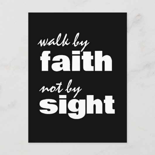 WALK DOOR FAITOR NIET GEZIEN BRIEFKAART (Voorkant)