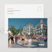 Walk en kus in La Rambla, Barcelona, Spanje Briefkaart (Voorkant / Achterkant)