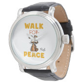 walk for peace  horloge (Gekanteld)