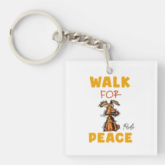 walk for peace sleutelhanger (voorkant)