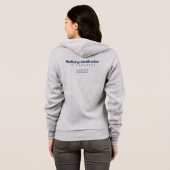 Walk for the World hoodie - Dames Lichtgrijs (Achterkant volledig)