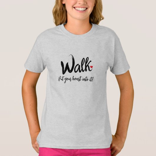 Walk for you health t-shirt (Voorkant)