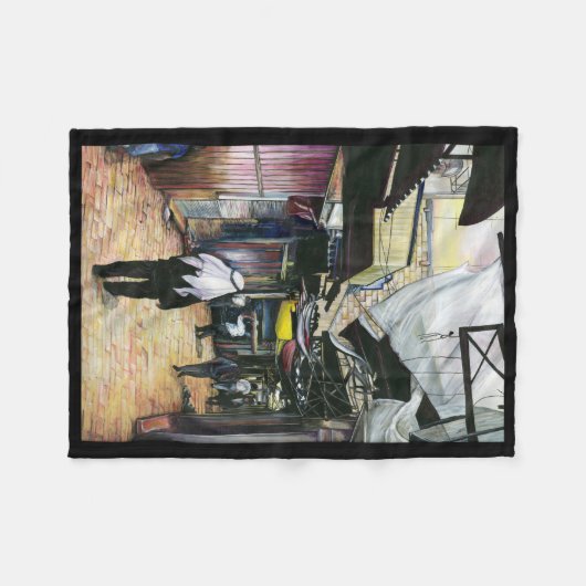 Walk Home door Antiquity, Jerusalem Fleece Deken (Voorkant (Horizontaal))