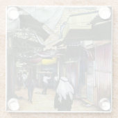 Walk Home door Antiquity, Jerusalem Glazen Onderzetter (Achterkant)