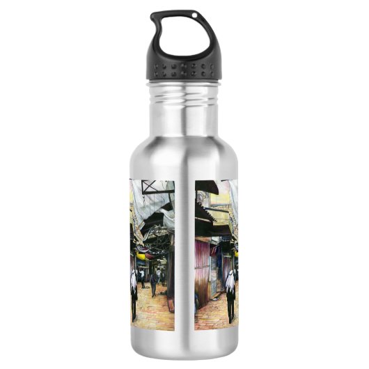 Walk Home door Antiquity, Jerusalem Waterfles (Achterkant)