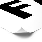 "WALK IN FAITH" 20x20-inch halfglanzend Poster (Hoek)