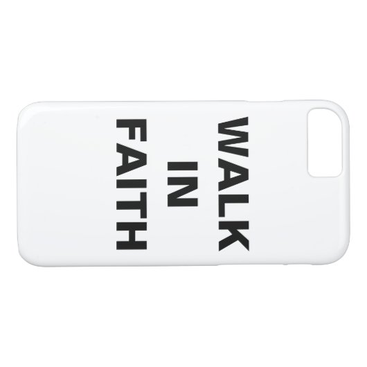 "Walk in Faith" Inspirerend Christelijk Case-Mate iPhone Case (Achterkant (Horizontaal))