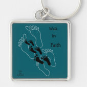Walk in faith sleutelhanger (Voorkant)