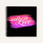 Walk in Love Bible Quote Valentijn | Notitieboek (Voorkant)