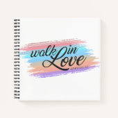 Walk in Love Bible Quote Valentijn | Notitieboek (Voorkant)