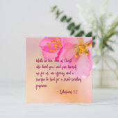 Walk in Love Christelijk Floral Inspirerend (Staand voorkant)