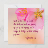 Walk in Love Christelijk Floral Inspirerend (Voorkant)