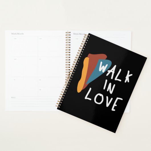 Walk in Love - inspirerende Christelijke quote Planner (Display)