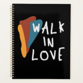 Walk in Love - inspirerende Christelijke quote Planner (Voorkant)