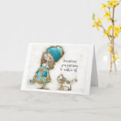 Walk it Off - Aanmoedigingskaart (leeg van binnen) Kaart (Gele Bloem)