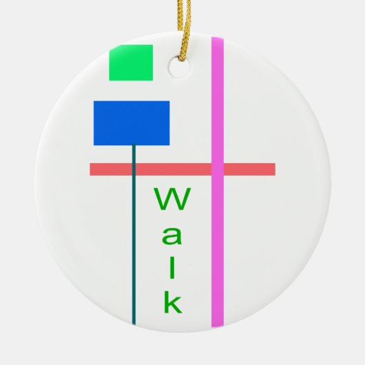 Walk Keramisch Ornament (Voorkant)