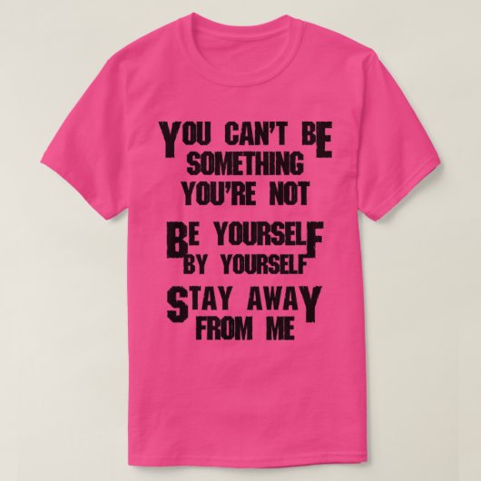 Walk Lyric Black T-shirt (Design voorkant)