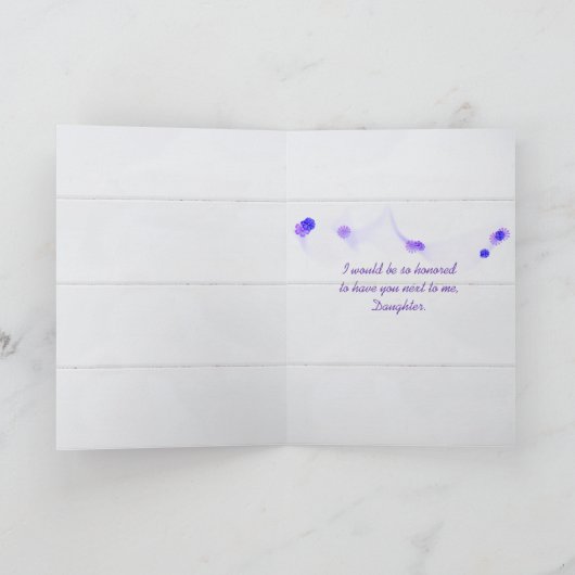 Walk Me Down The Aisle Daughter Request Feestdagen Kaart (Binnen)