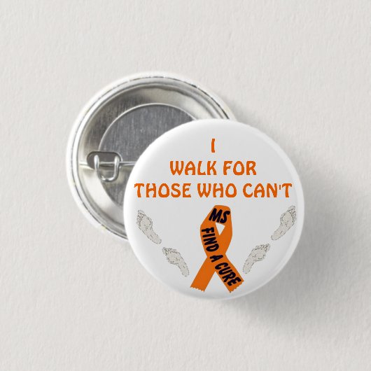 WALK MS BUTTON (Voorkant /achterkant)