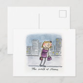 Walk of Shame Briefkaart (Voorkant / Achterkant)