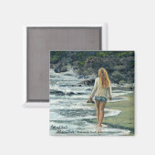 "Walk on the Beach" Magnet (Voorkant / Achterkant)