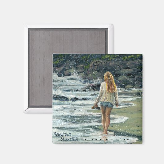 "Walk on the Beach" Magnet (Voorkant / Achterkant)