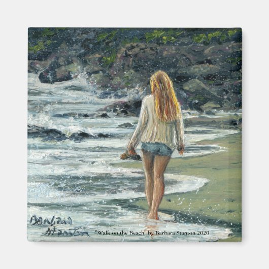 "Walk on the Beach" Magnet (Voorkant)