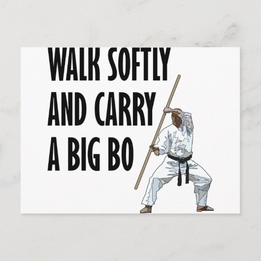 Walk Softly Bo Briefkaart (Voorkant)