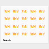 Walk Tall Ronde Sticker (Vel)