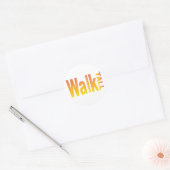 Walk Tall Ronde Sticker (Envelop)
