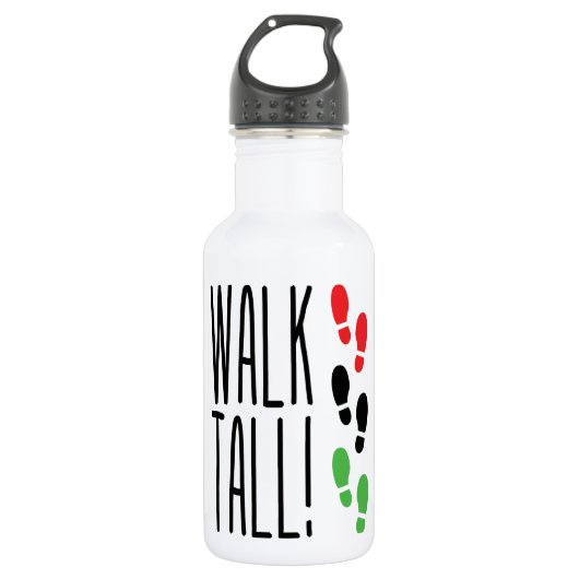 Walk Tall Waterfles (Voorkant)