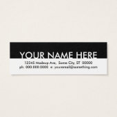 walk the dog. (aanwijskaart) mini visitekaartjes (Achterkant)