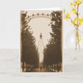 Walk the Line - London Eye - Wenskaart Kaart (Gele Bloem)