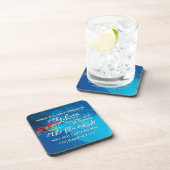 "Walk Through Fire" Isaiah 43:2 Bijbelverse Drankjes Onderzetter (Rechterzijde)