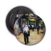 Walk Thuis door de Oude Jeruzalem Button Flesopener (Voorkant)
