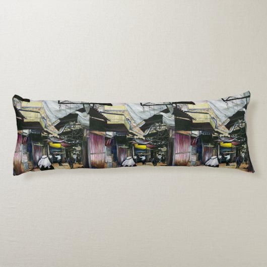 Walk Thuis door de Oude Jeruzalem Lichaamskussen (Achterkant)