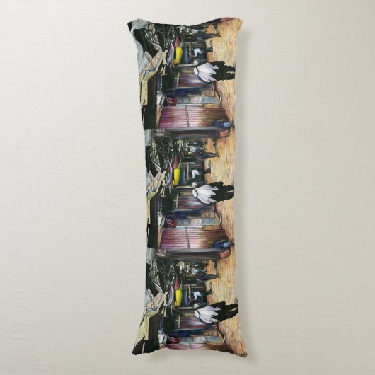 Walk Thuis door de Oude Jeruzalem Lichaamskussen (Voorkant Verticaal)