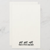 Walk Trot Canter Briefpapier (Voorkant / Achterkant)