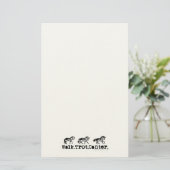 Walk Trot Canter Briefpapier (Staand voorkant)
