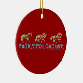 Walk Trot Canter Horses Keramisch Ornament (Rechts)