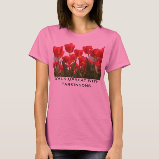 WALK UPBEAT MET PARKINSONS T-SHIRT (Voorkant)