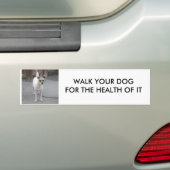 WALK UW DOG BUMPERSTICKER (Op auto)