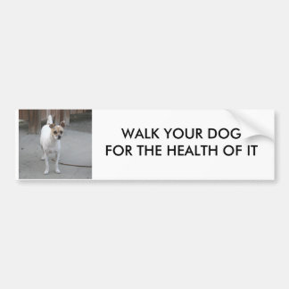 WALK UW DOG BUMPERSTICKER