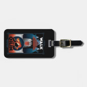 Walk van de grafische kaart van de Qilin Mountain Bagagelabel (Voorkant horizontaal)